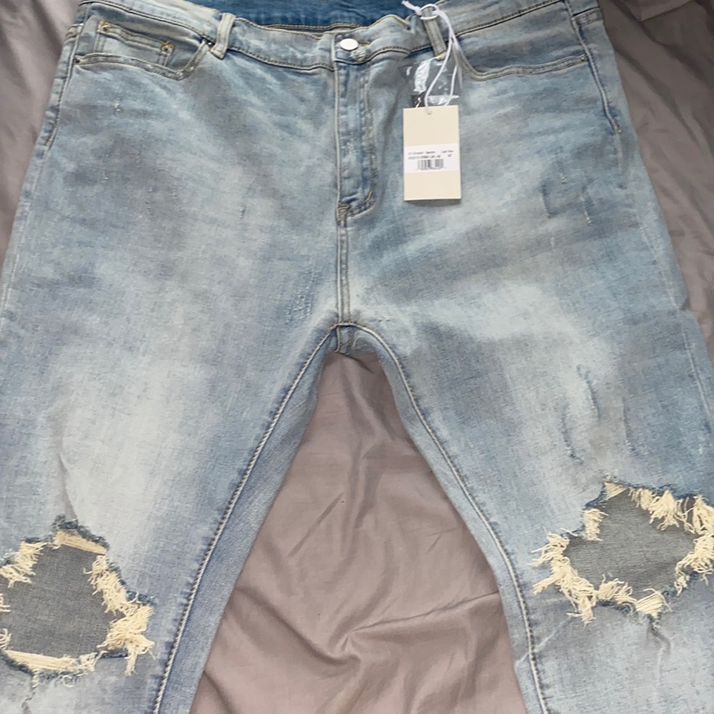Light blue jeans